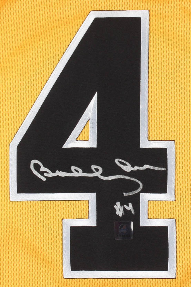 Bobby Orr Signed Custom Stitched Jersey (Orr COA) - Flying Goal Logo