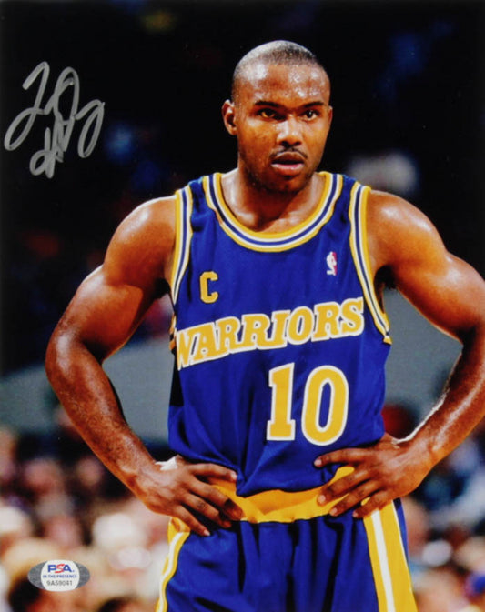 Tim Hardaway Signed Warriors 8x10 Photo (PSA Hologram)