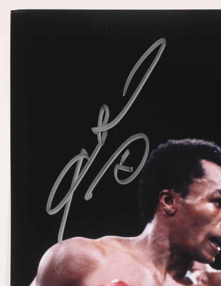 Sugar Ray Leonard Signed 11x14 Photo (Beckett COA)