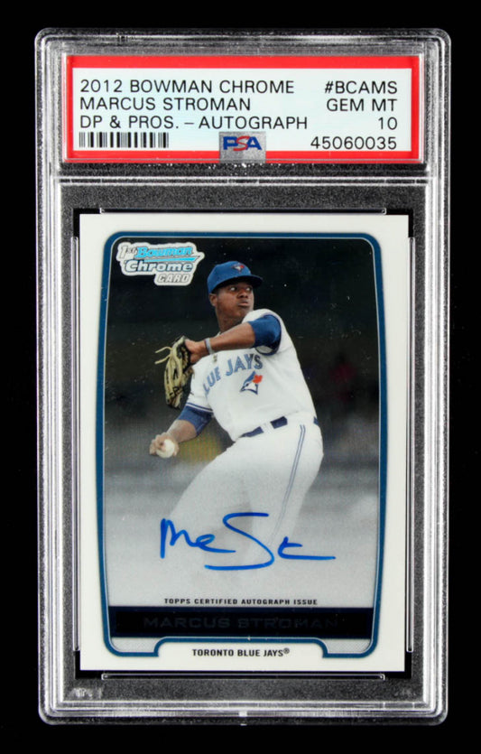 Marcus Stroman 2012 Bowman Chrome Draft Draft Pick Autographs #MS (PSA 10) - Rookie Card