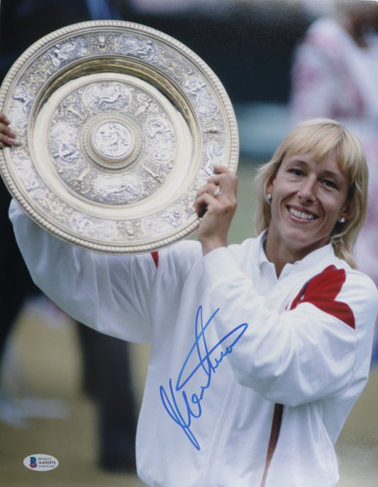 Martina Navratilova Signed 11x14 Photo (Beckett COA)