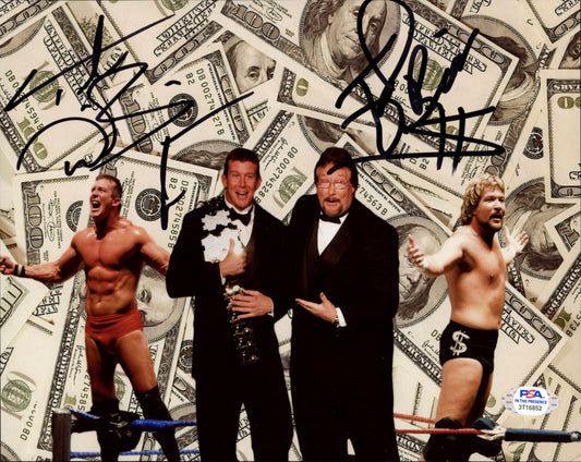 Ted DiBiase & Ted DiBiase Jr. Signed WWE 8x10 Photo (PSA COA)