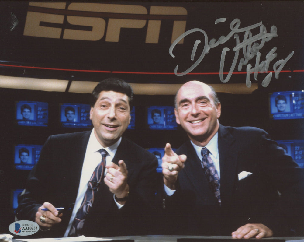 Dick Vitale Signed 8x10 Photo Inscribed "HOF 08" (Beckett COA)