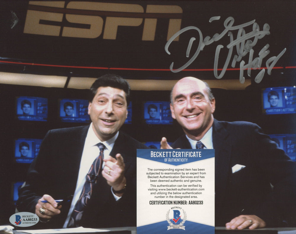 Dick Vitale Signed 8x10 Photo Inscribed "HOF 08" (Beckett COA)