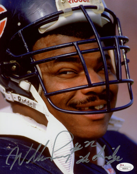 William Perry Signed Bears 8x10 Photo Inscribed "The Fridge" (JSA COA)