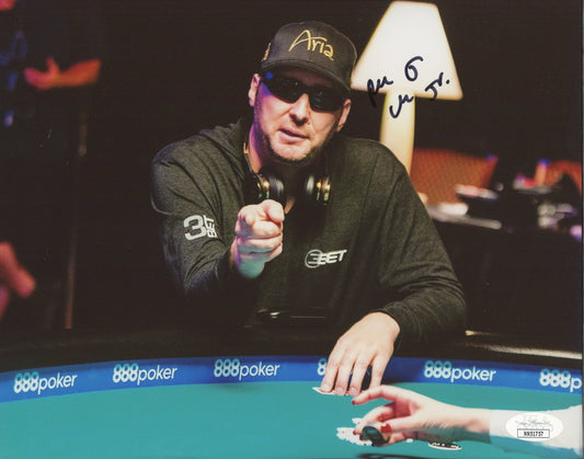 Phil Hellmuth Signed 8x10 Photo (JSA COA)