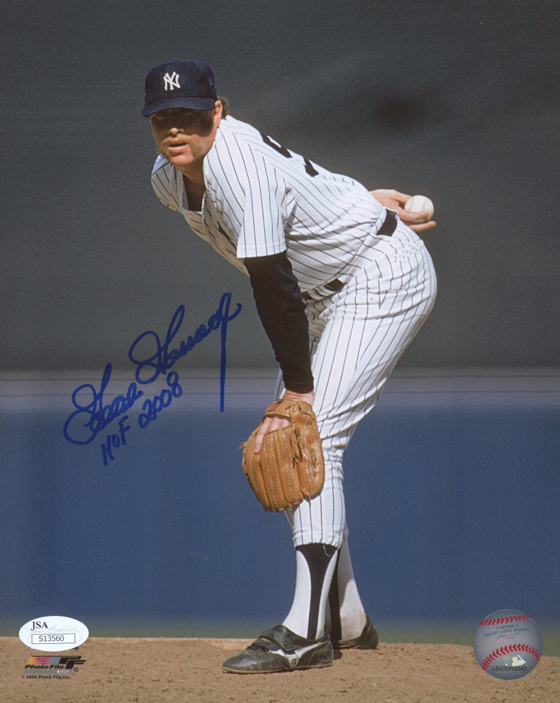 Goose Gossage Signed (JSA COA) Yankees 8x10 Photo Inscribed "HOF 2008"