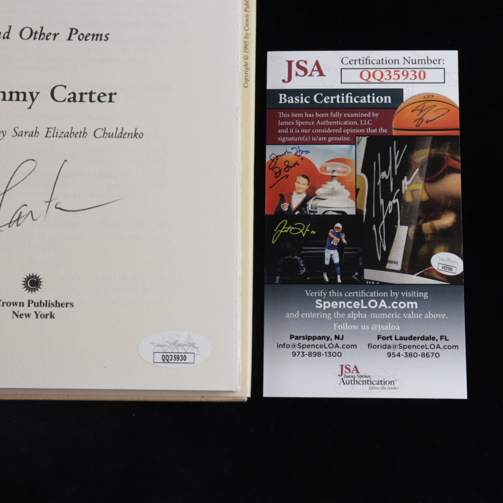 Jimmy Carter Signed (JSA COA) "Always A Reckoning: And Other Poems" Hardcover Book