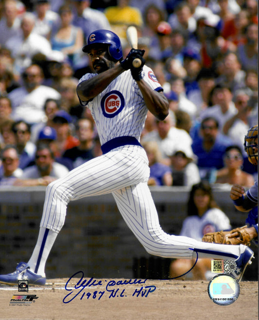 Andre Dawson Signed Cubs 8x10 Photo Inscribed "1987 N.L. MVP" (AIV COA)