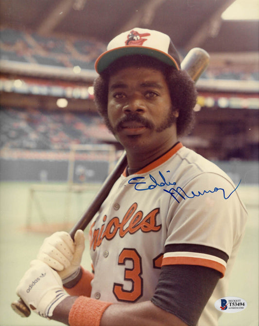 Eddie Murray Signed Orioles 8x10 Photo (Beckett COA)