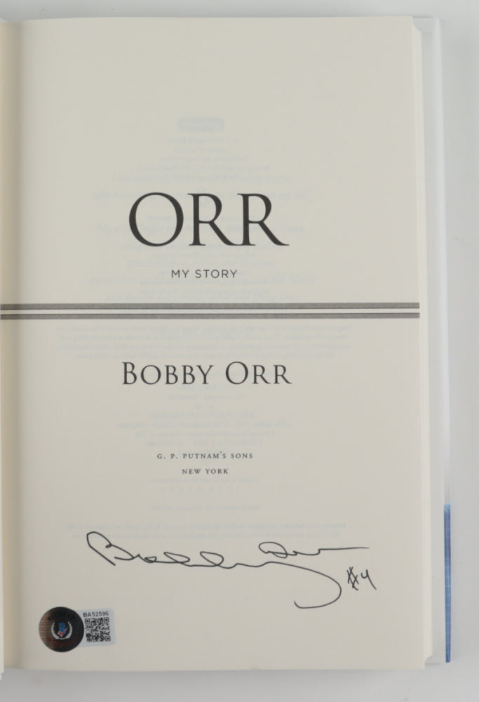 Bobby Orr Bruins Signed "Orr: My Story" Hardcover Book (Beckett COA)