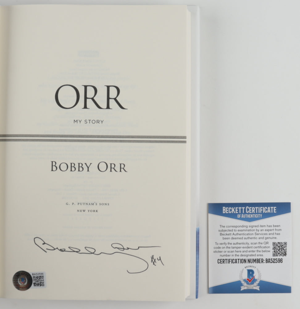 Bobby Orr Bruins Signed "Orr: My Story" Hardcover Book (Beckett COA)