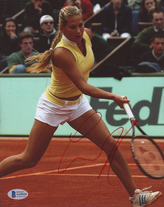 Anna Kournikova Signed 8x10 Photo (Beckett COA)