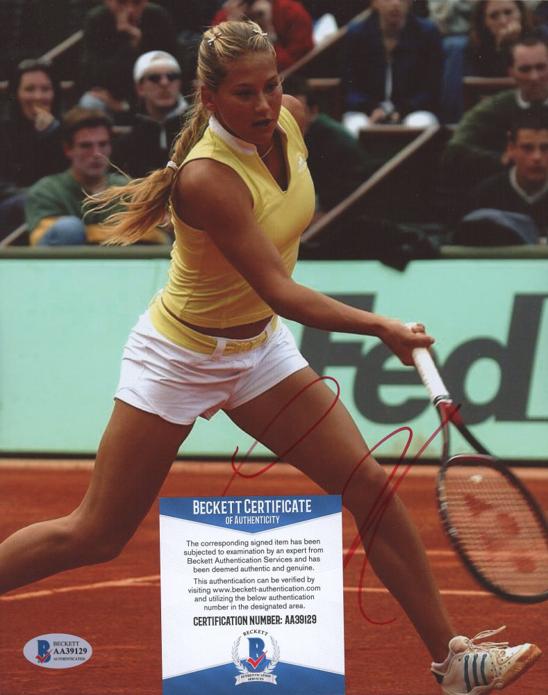 Anna Kournikova Signed 8x10 Photo (Beckett COA)