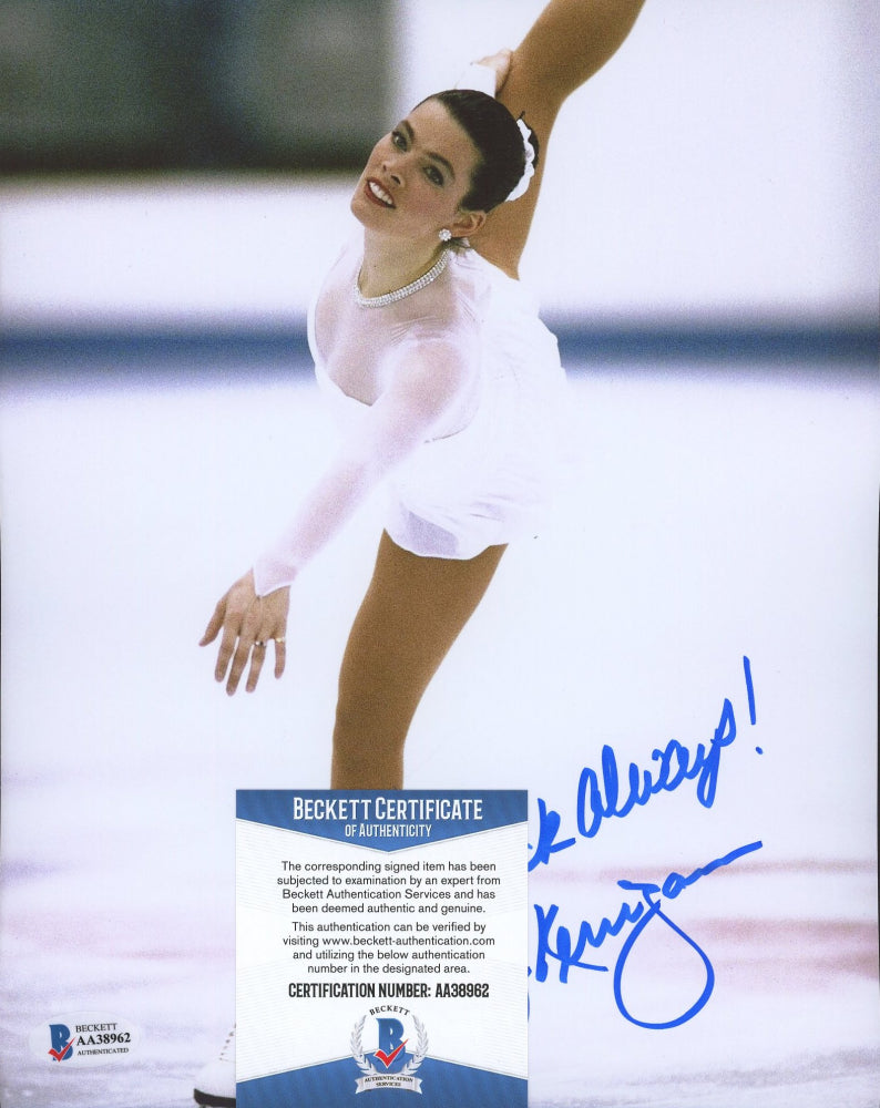 Nancy Kerrigan Signed (Beckett COA) 8x10 Photo Inscribed "Good Luck Always!"