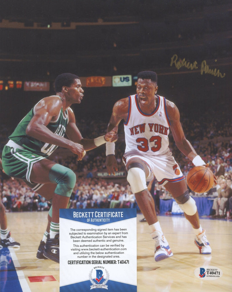 Robert Parish Signed Celtics 8x10 Photo (Beckett COA)