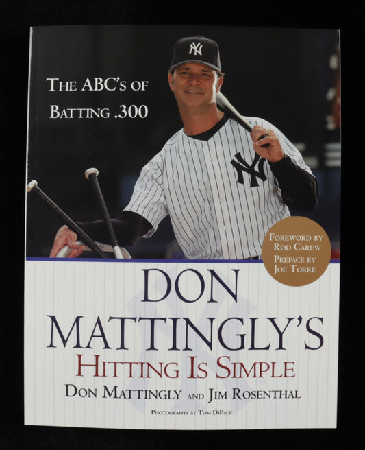 Don Mattingly Signed "Hitting is Simple" Softcover Book (JSA COA)