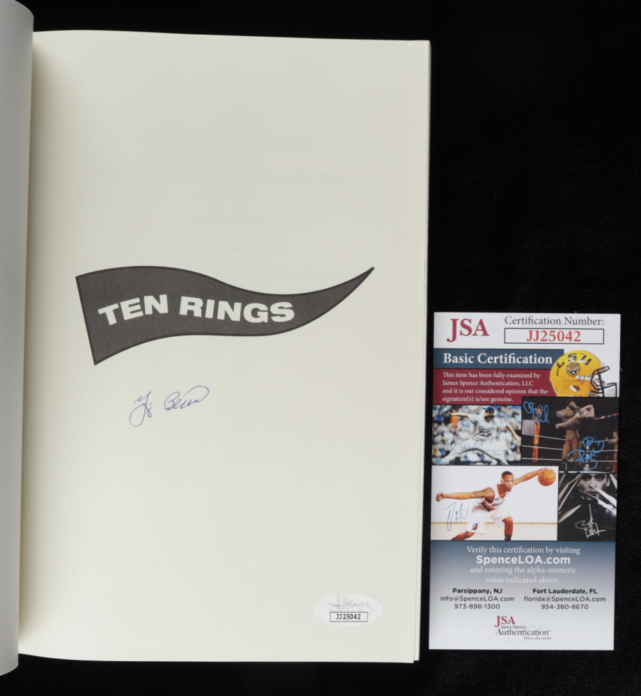 Yogi Berra Signed "Ten Rings" Softcover Book (JSA COA)