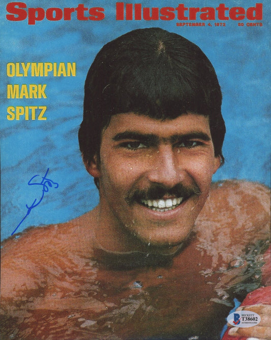 Mark Spitz Signed Sports Illustrated 8x10 Photo (Beckett COA)