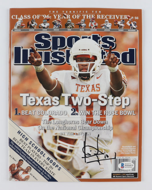 Vince Young Signed "Sports Illustrated" Magazine (Beckett COA)