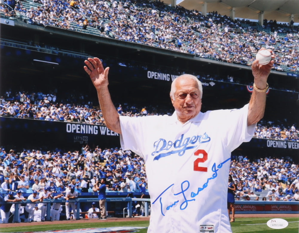 Tommy Lasorda Signed Dodgers 11x14 Photo (JSA COA)