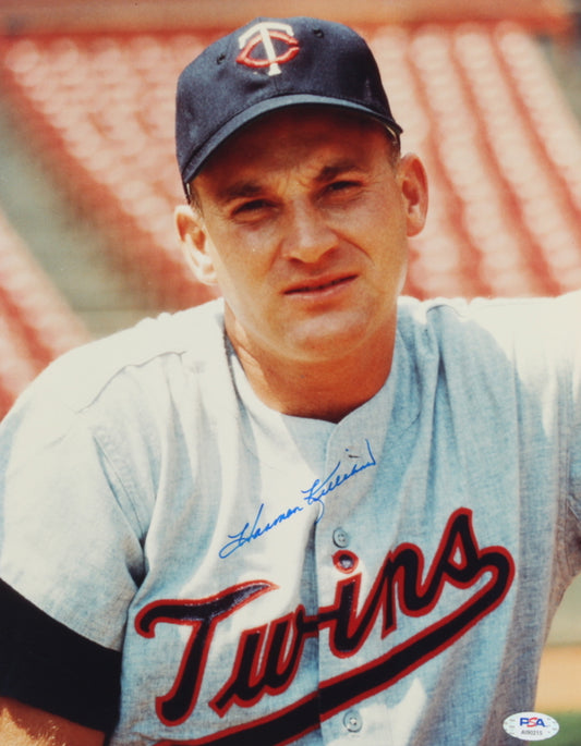 Harmon Killebrew Signed Twins 11x14 Photo (PSA COA)