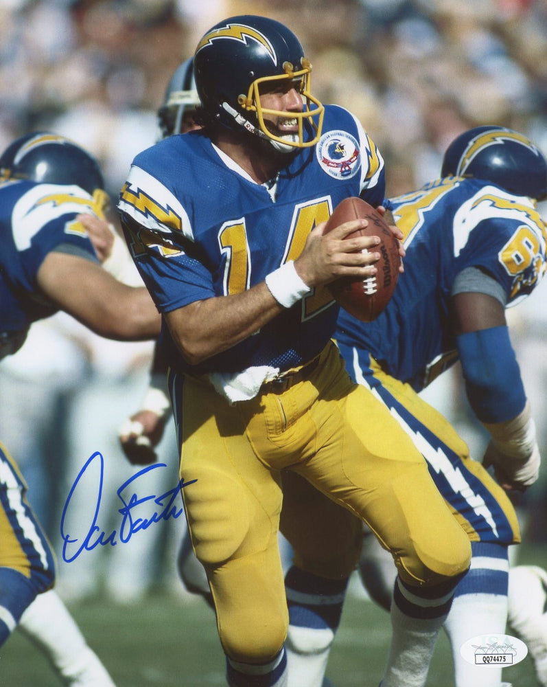 Dan Fouts Signed Chargers 8x10 Photo (JSA COA)