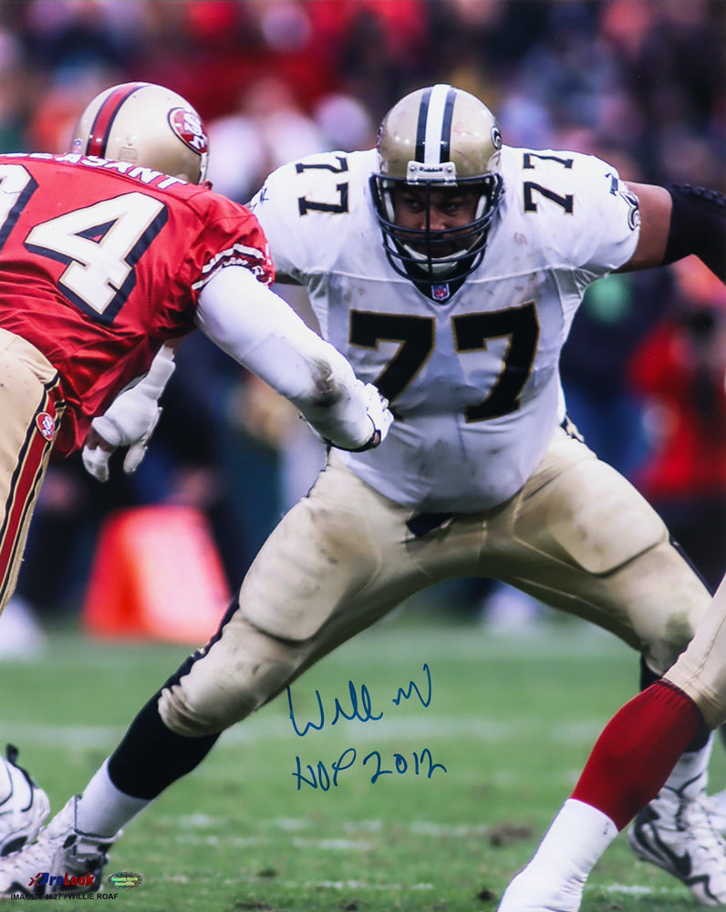 Willie Roaf Signed Saints 16x20 Photo Inscribed "HOF 2012" (Schwartz Sports COA)