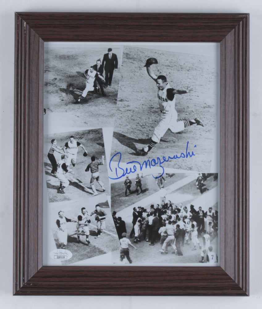 Bill Mazeroski Signed Pirates 10x12 Framed Photo (JSA COA)