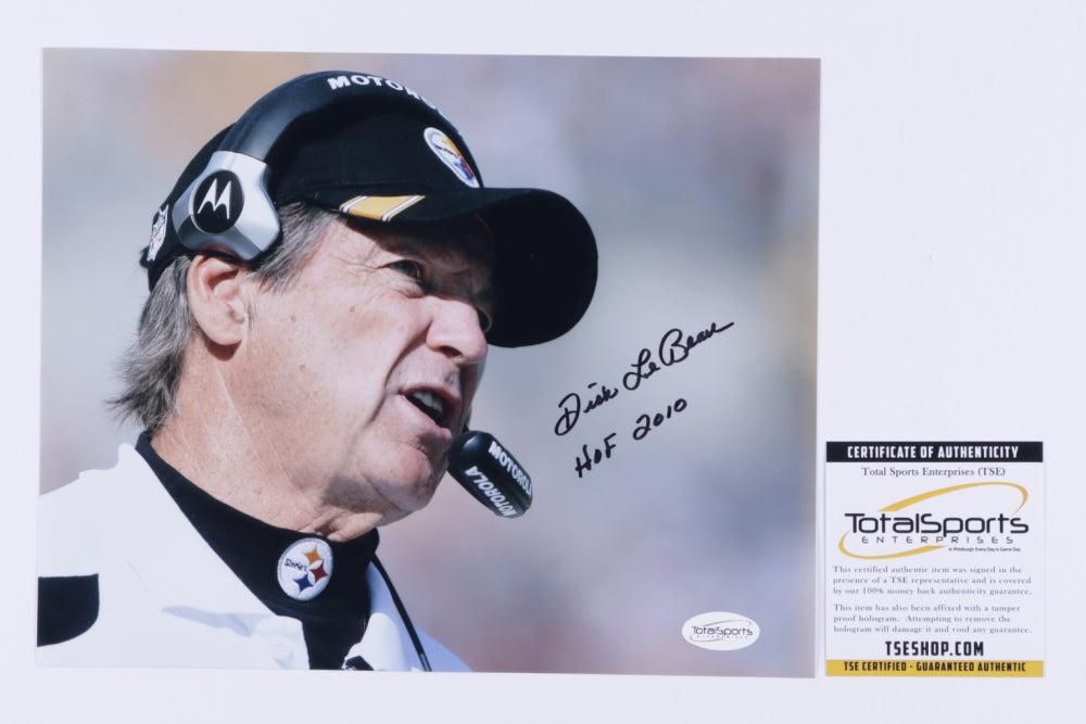 Dick LeBeau Signed Steelers 8x10 Photo Inscribed "HOF 2010" (TSE COA)