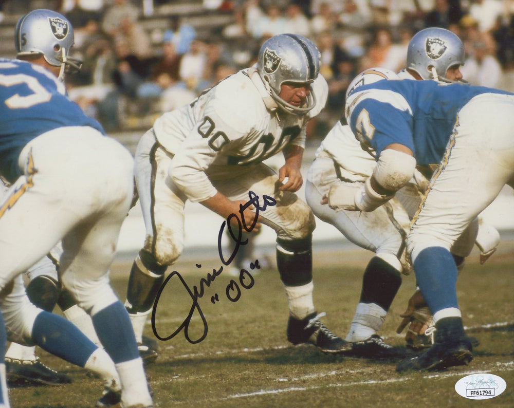 Jim Otto Signed Raiders 8x10 Photo (JSA COA)