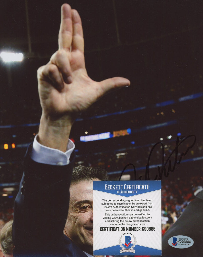 Rick Pitino Signed 8x10 Photo (Beckett COA)