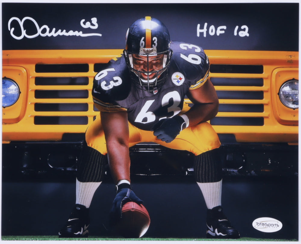 Dermontti Dawson Signed Steelers 8x10 Photo Inscribed "HOF 12" (TSE COA)