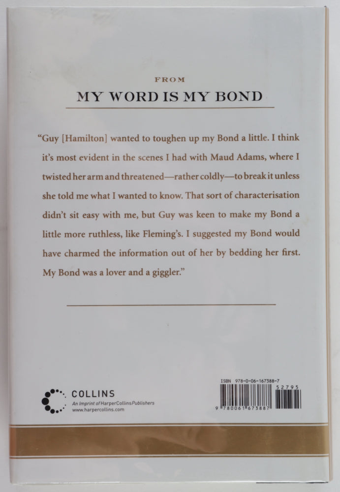 Roger Moore Signed (JSA COA) "Roger Moore: My Word Is My Bond" Hardcover Book