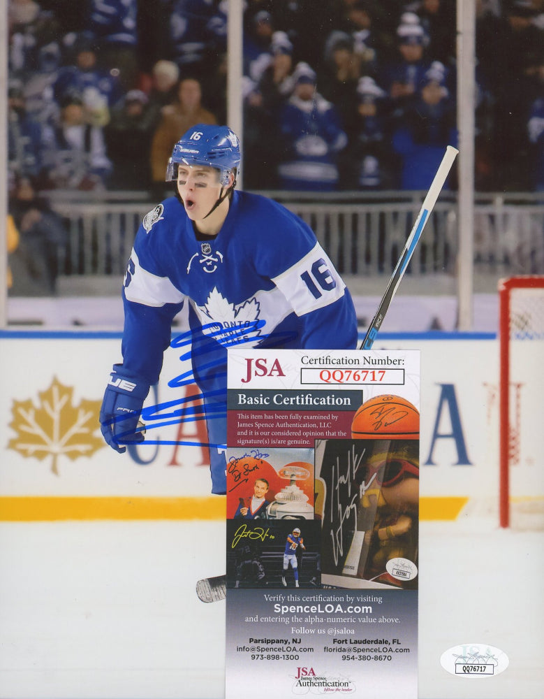 Mitch Marner Signed Maple Leafs 8x10 Photo (JSA COA)