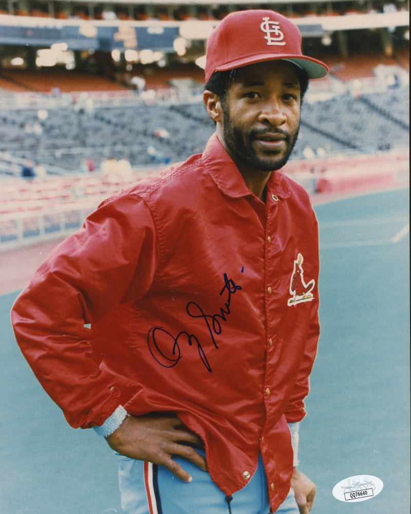 Ozzie Smith Signed Cardinals 8x10 Photo (JSA COA)