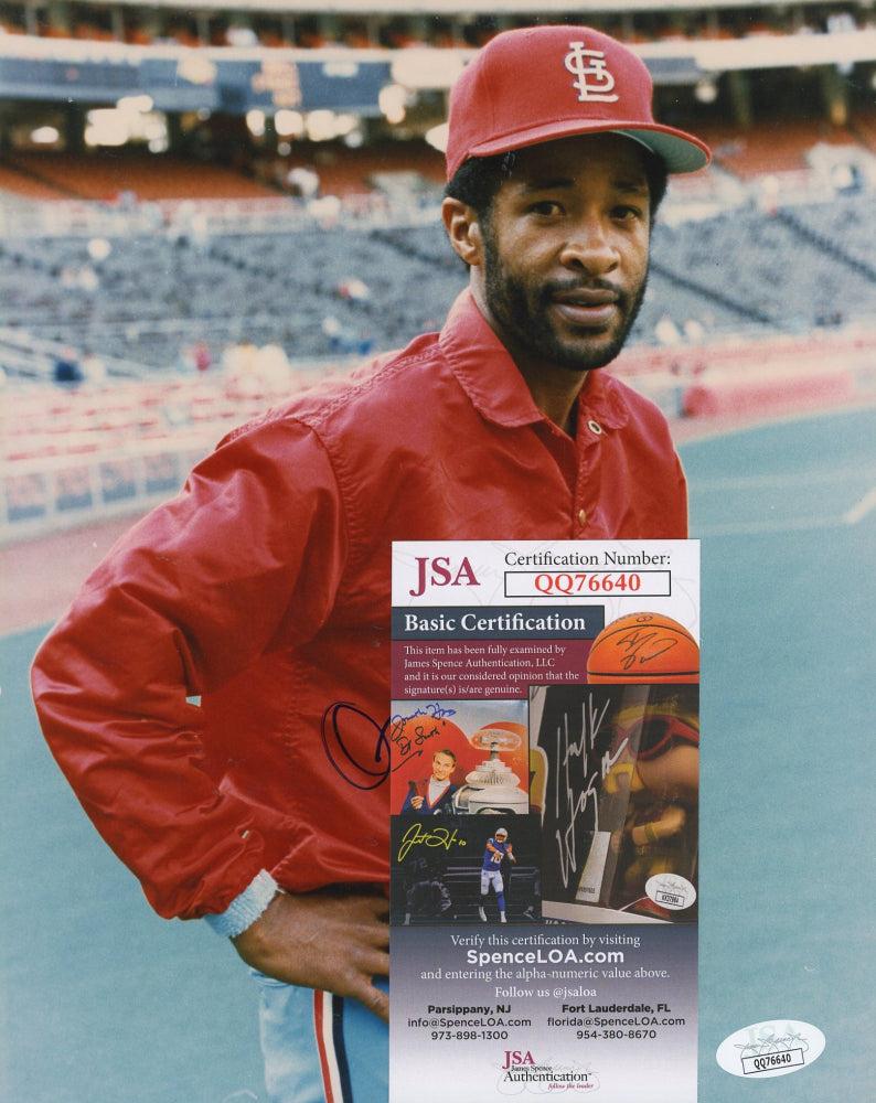 Ozzie Smith Signed Cardinals 8x10 Photo (JSA COA)
