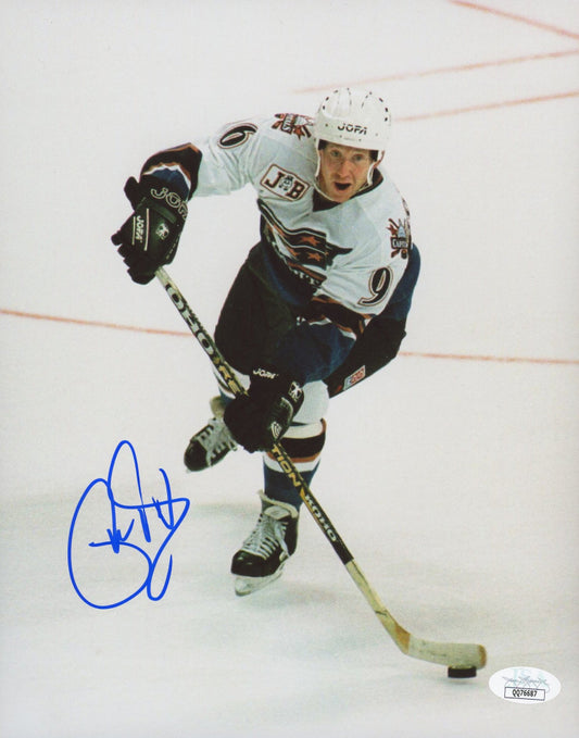 Phil Housley Signed Capitals 8x10 Photo (JSA COA)
