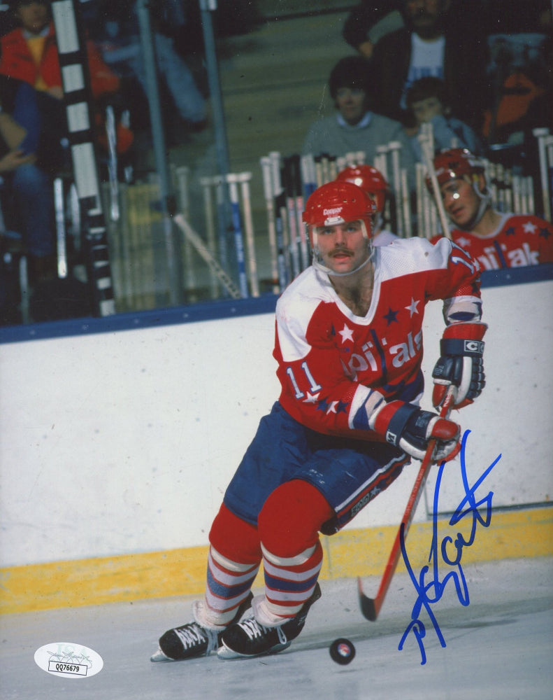 Mike Gartner Signed Capitals 8x10 Photo (JSA COA)