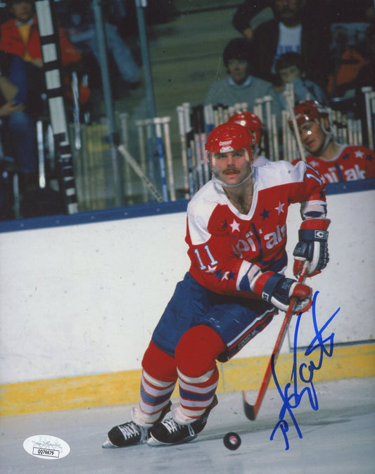 Mike Gartner Signed Capitals 8x10 Photo (JSA COA)