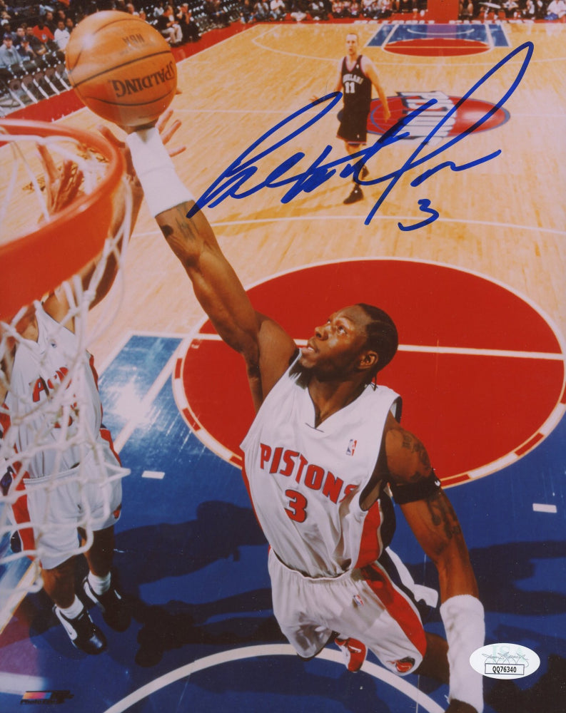 Ben Wallace Signed Pistons 8x10 Photo (JSA COA)