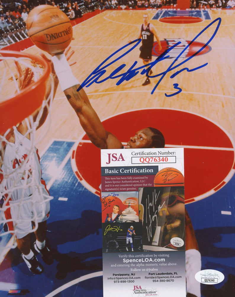 Ben Wallace Signed Pistons 8x10 Photo (JSA COA)