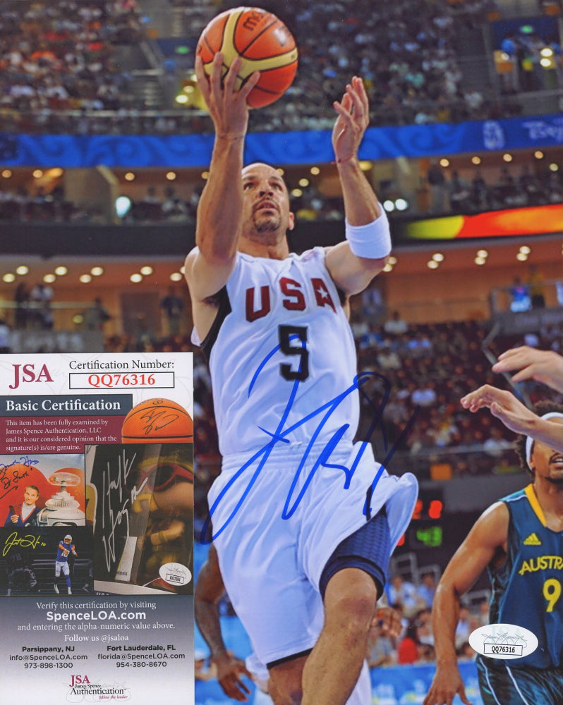 Jason Kidd Signed Team USA 8x10 Photo (JSA COA)