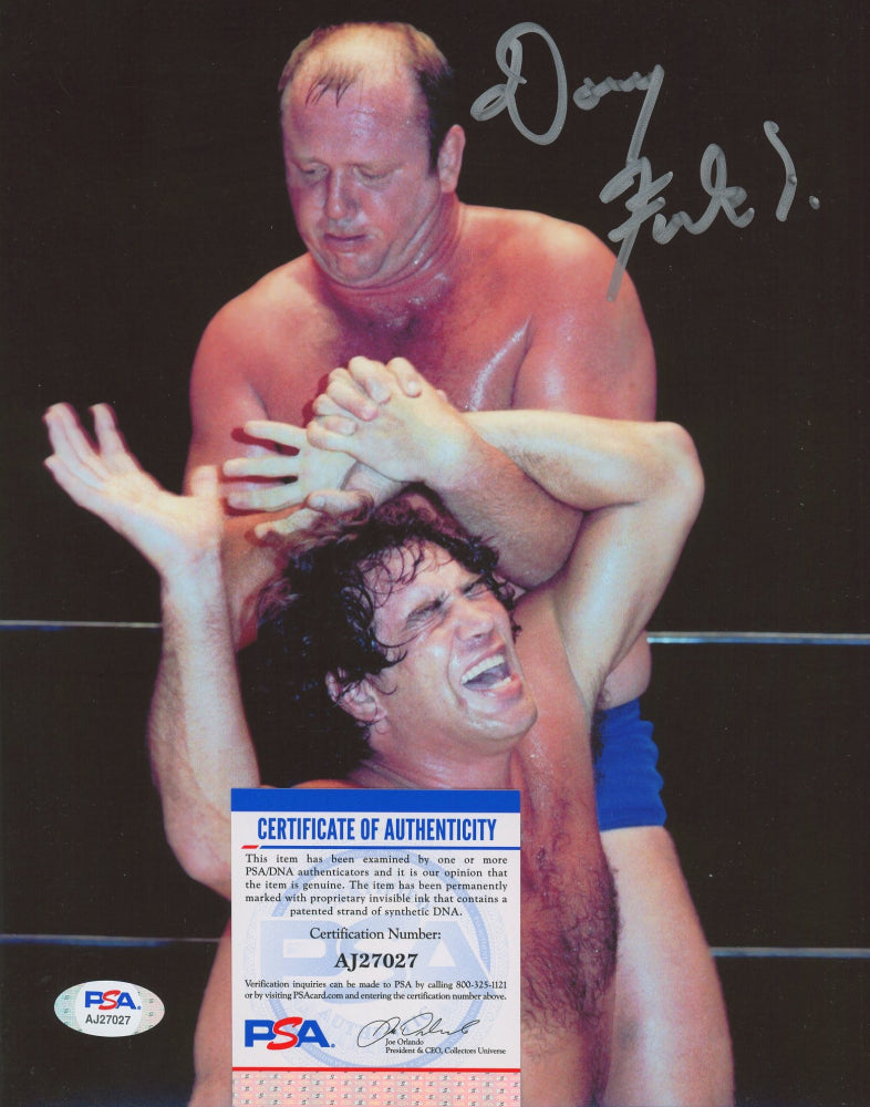 Dory Funk Jr. Signed 8x10 Photo (PSA COA)