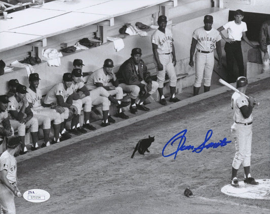 Ron Santo Signed Cubs 8x10 Photo (JSA COA)