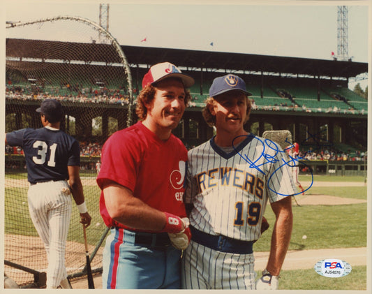 Robin Yount Signed Brewers 8x10 Photo (PSA COA)