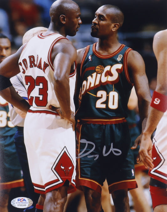 Gary Payton Signed SuperSonics 8x10 Photo (PSA Hologram)