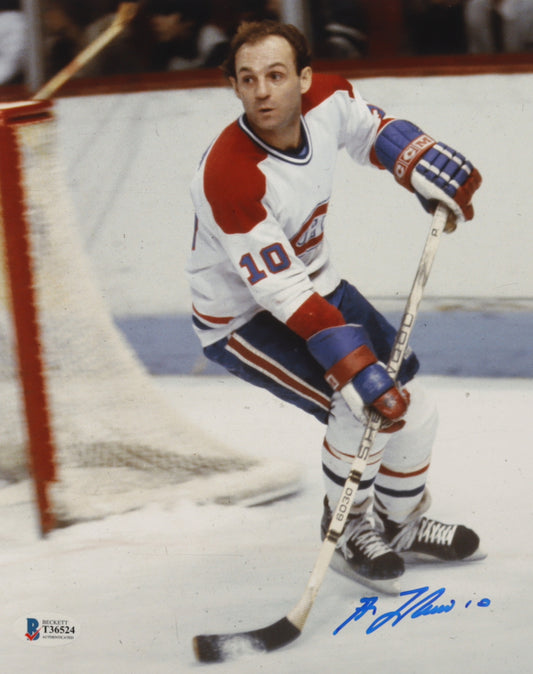 Guy Lafleur Signed Canadiens 8x10 Photo (Beckett COA)