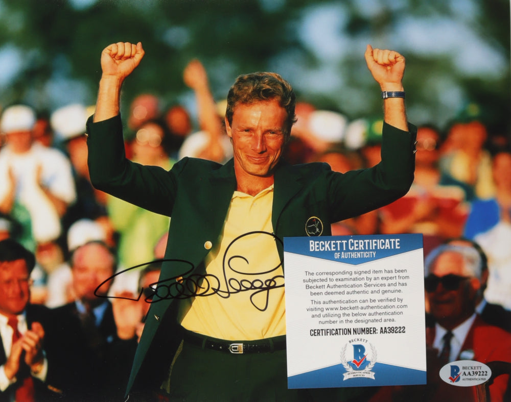 Bernhard Langer Signed 8x10 Photo (Beckett COA)