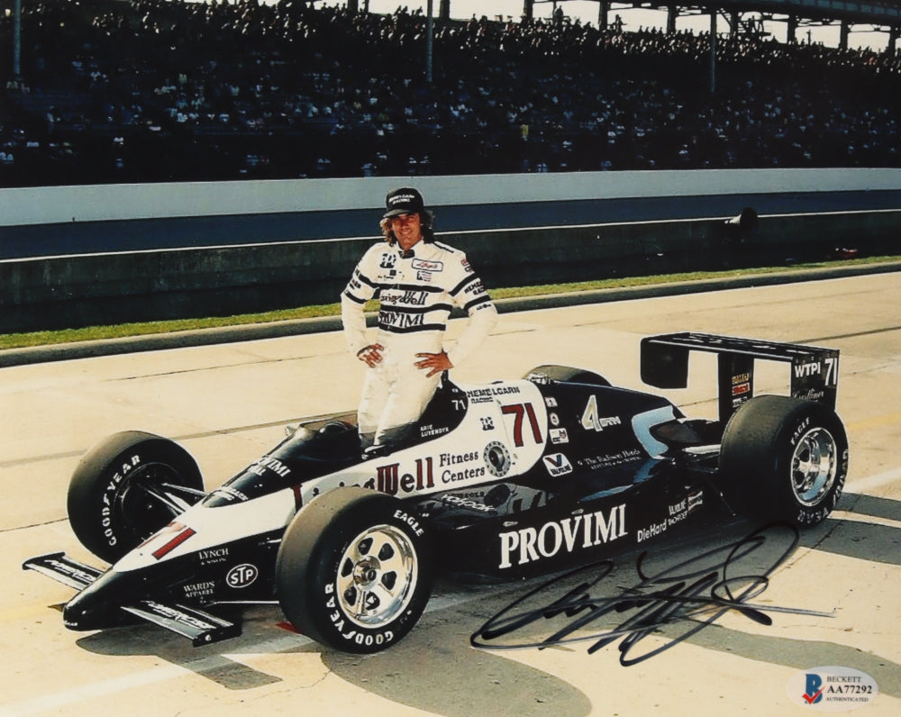 Arie Luyendyk Signed NASCAR 8x10 Photo (Beckett COA)